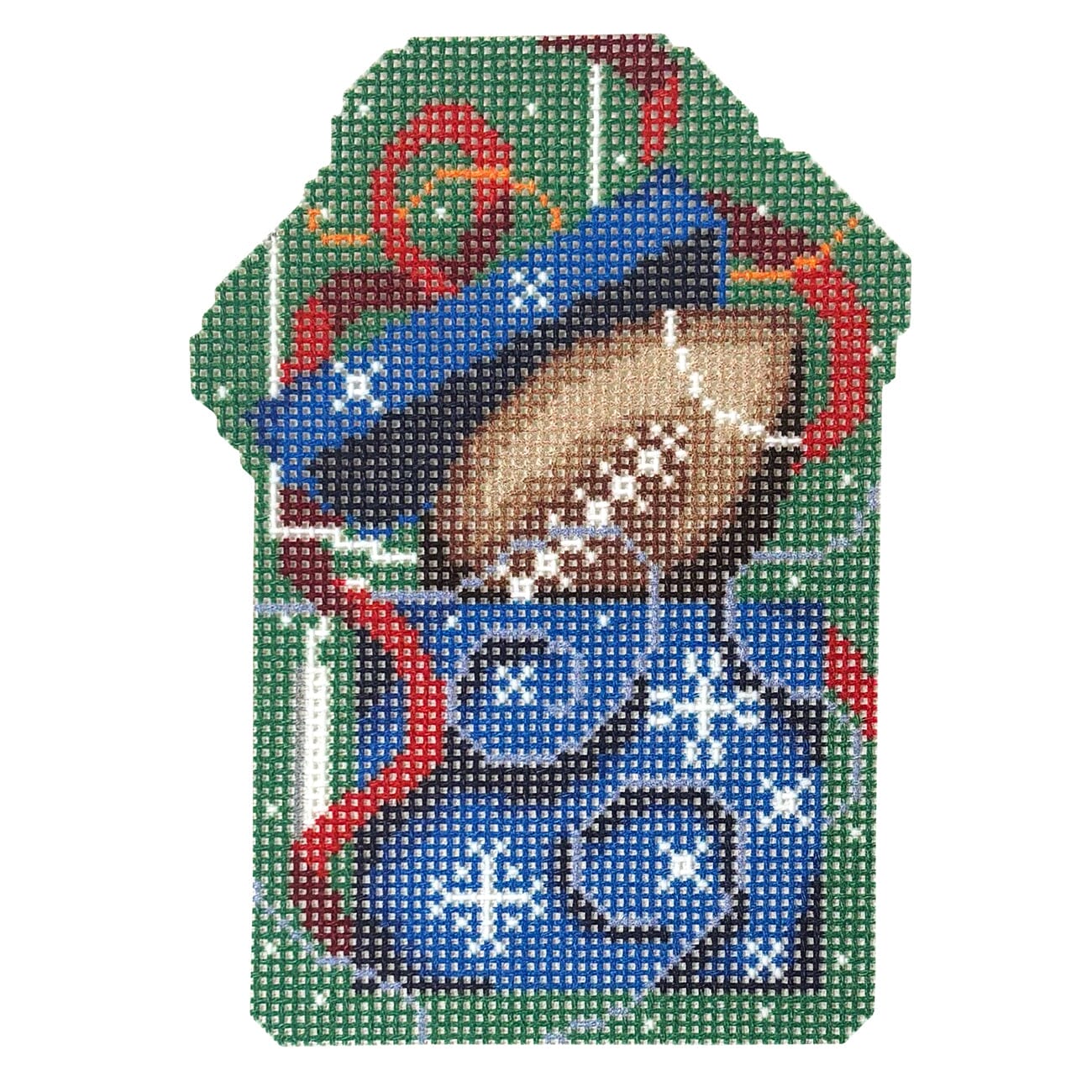 Football Present Printed Canvas Two Sisters Needlepoint - 1