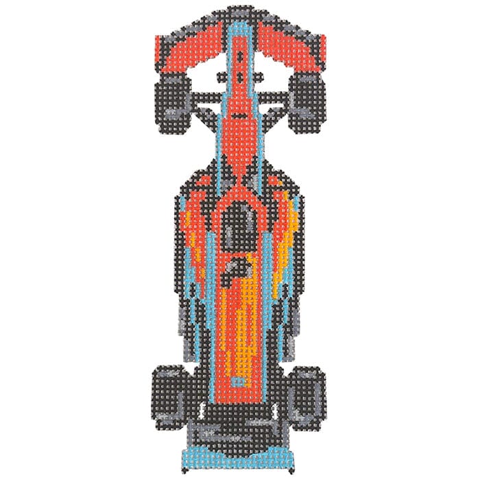 Formula Race Car Painted Canvas The Gingham Stitchery - 1