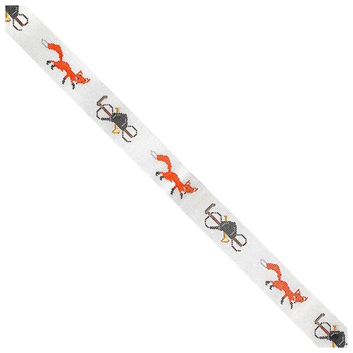 Fox Hunting Belt Painted Canvas Kristine Kingston - 1