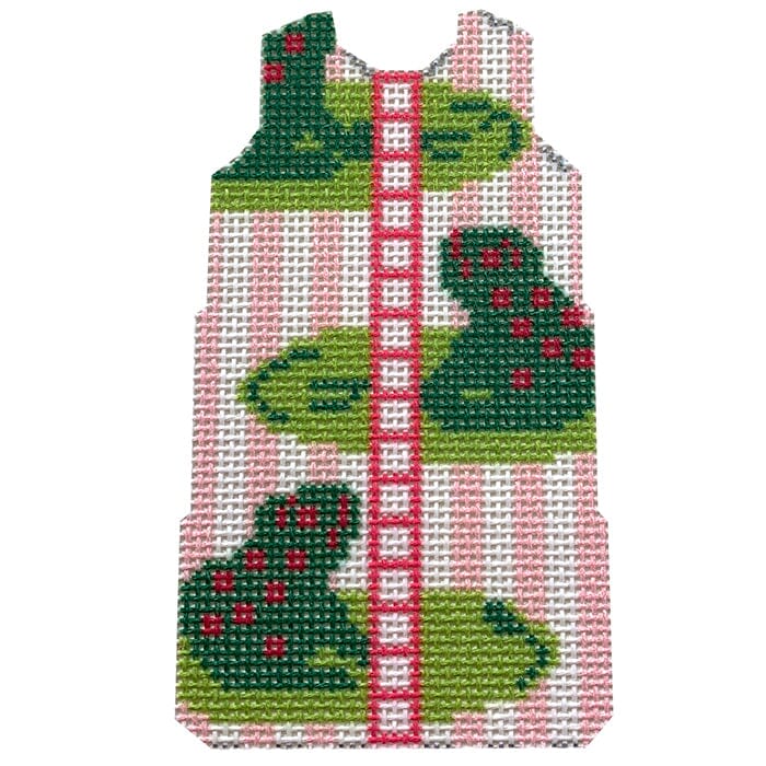 Frogs Shift Printed Canvas Two Sisters Needlepoint
