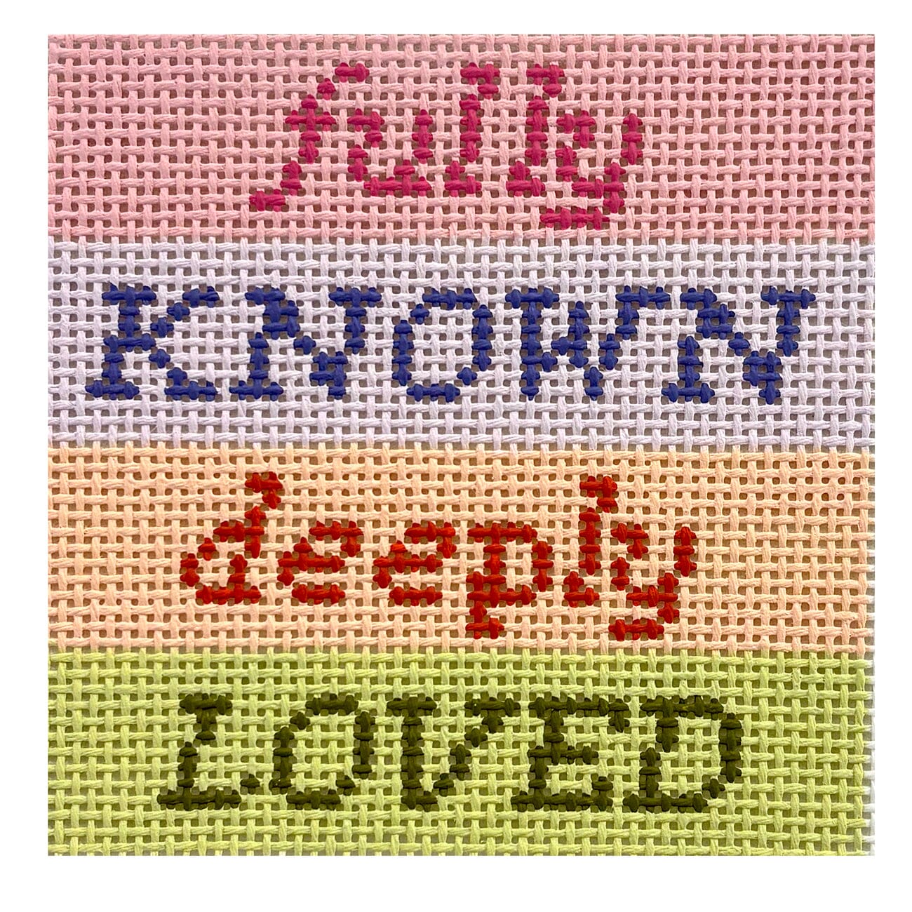 Fully Known Deeply Loved Painted Canvas Atlantic Blue Canvas - 1