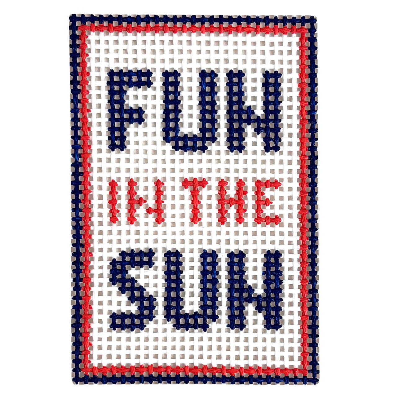 Fun in the Sun Bag Tag 2x3, Greek Blues Love MHB Studio - 1