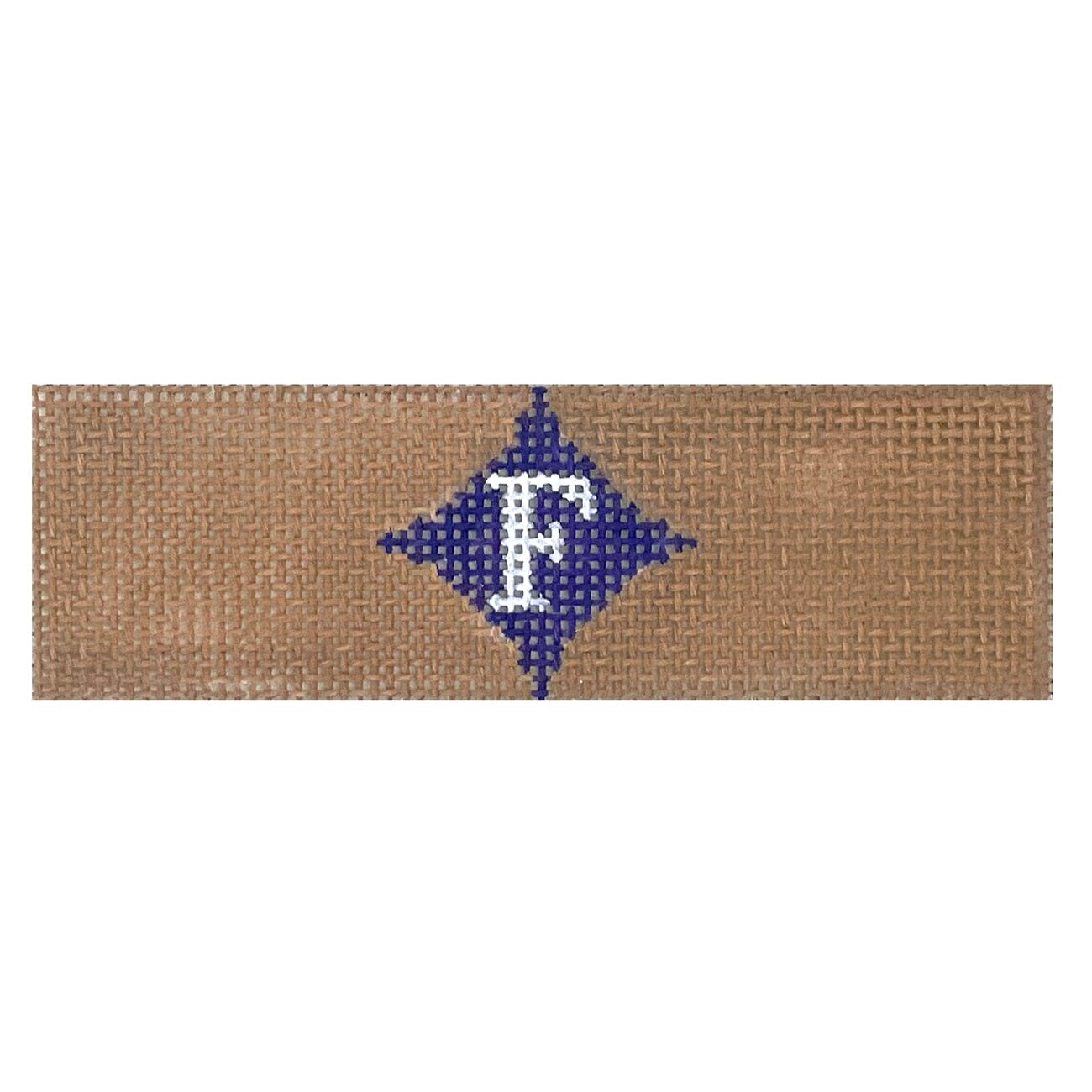 Furman Keychain Painted Canvas Elm Tree Needlepoint - 1