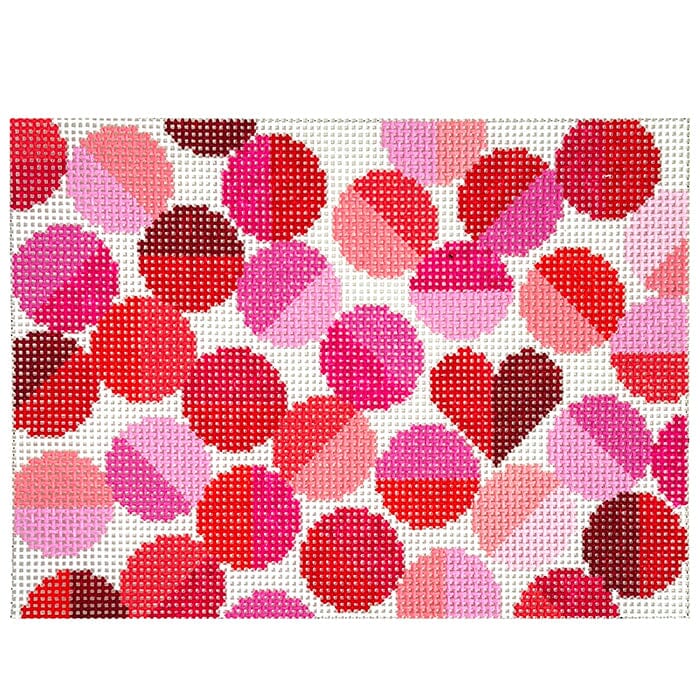 Galentine Clutch Painted Canvas Elizabeth Crane Swartz Designs - 1