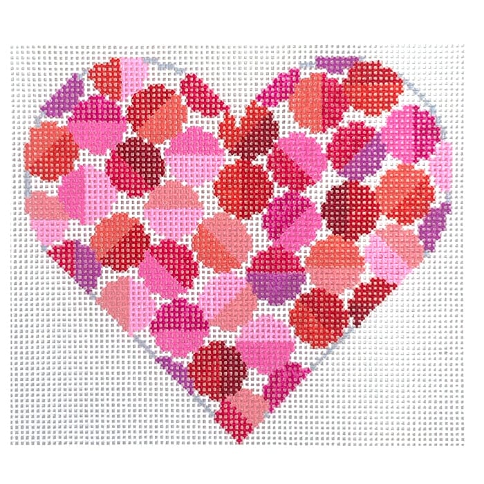 Galentine Heart Painted Canvas Elizabeth Crane Swartz Designs - 1