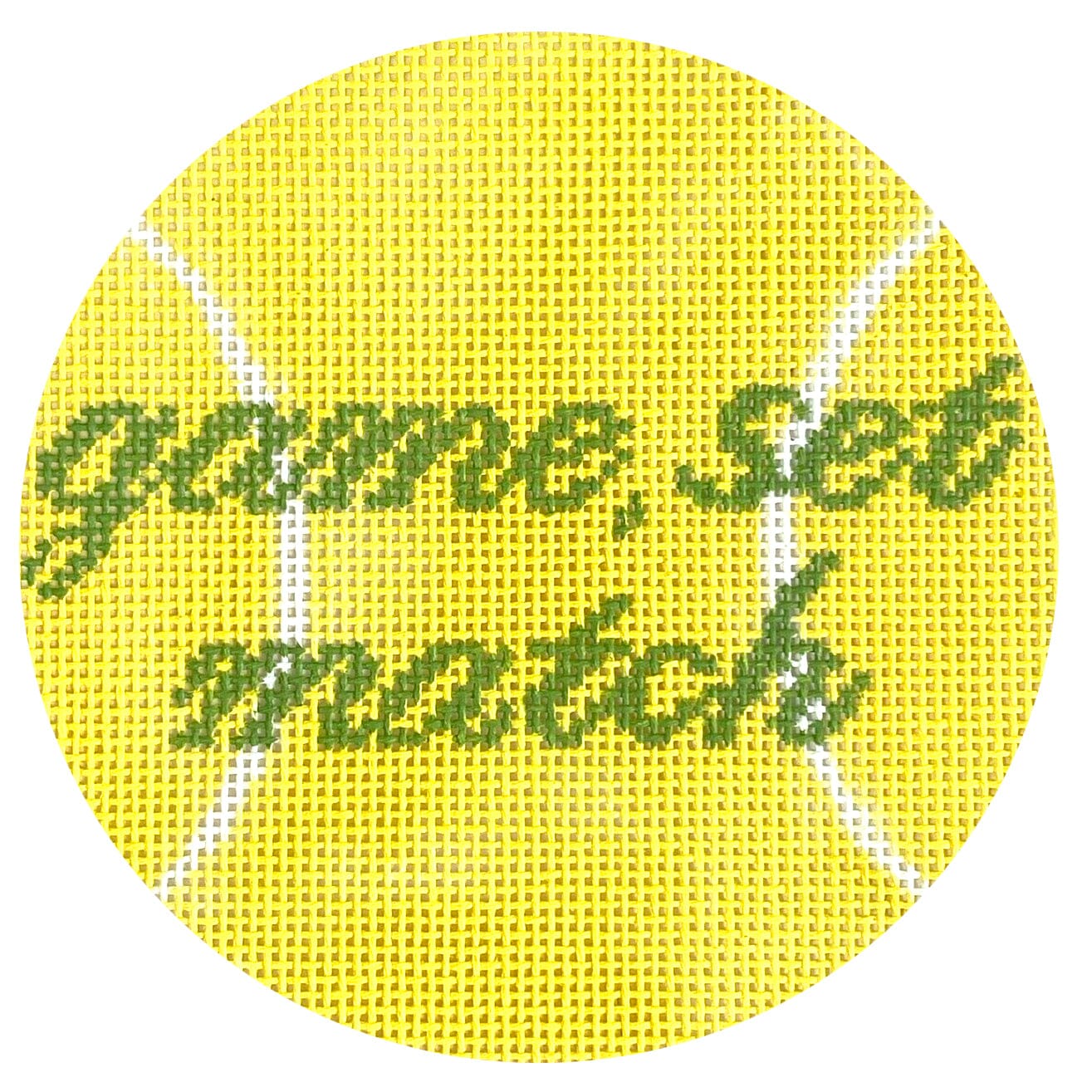 Game, Set, Match Tennis Ball Painted Canvas Atlantic Blue Canvas - 1