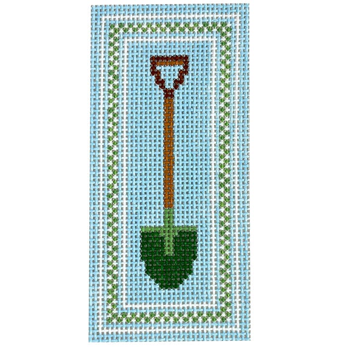 Garden Shovel painted Goodpoint Needlepoint - 1