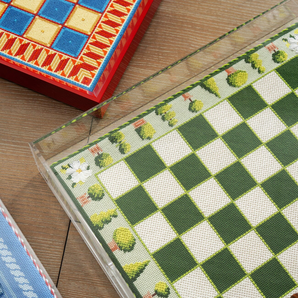 Garden Topiary Chessboard Kit Kits Needlepoint To Go - 4