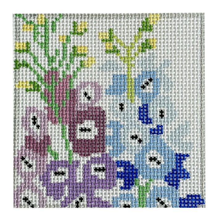 Garden Treasuries Coasters #6 Painted Canvas Jean Smith - 1