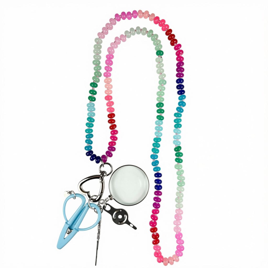Gemstone Chatelaine Necklace King James Multi Pez Accessories Victoria Whitson Needlepoint - 1