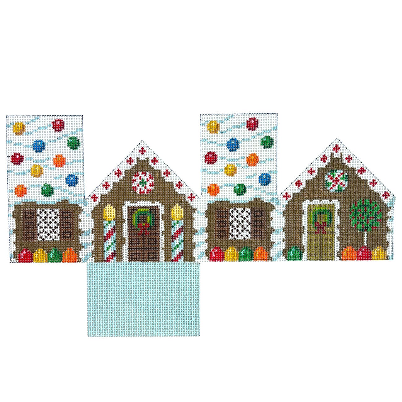 Gingerbread, Mini House on 18 Painted Canvas Susan Roberts Needlepoint Designs Inc. - 1