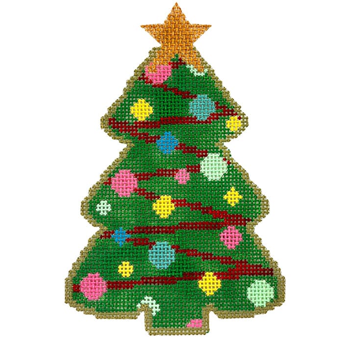 Gingerbread Tree Painted Canvas NDLPT Designs - 1