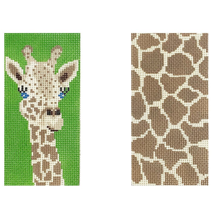 Giraffe Double Eyeglass Case on 13 Painted Canvas J. Child Designs