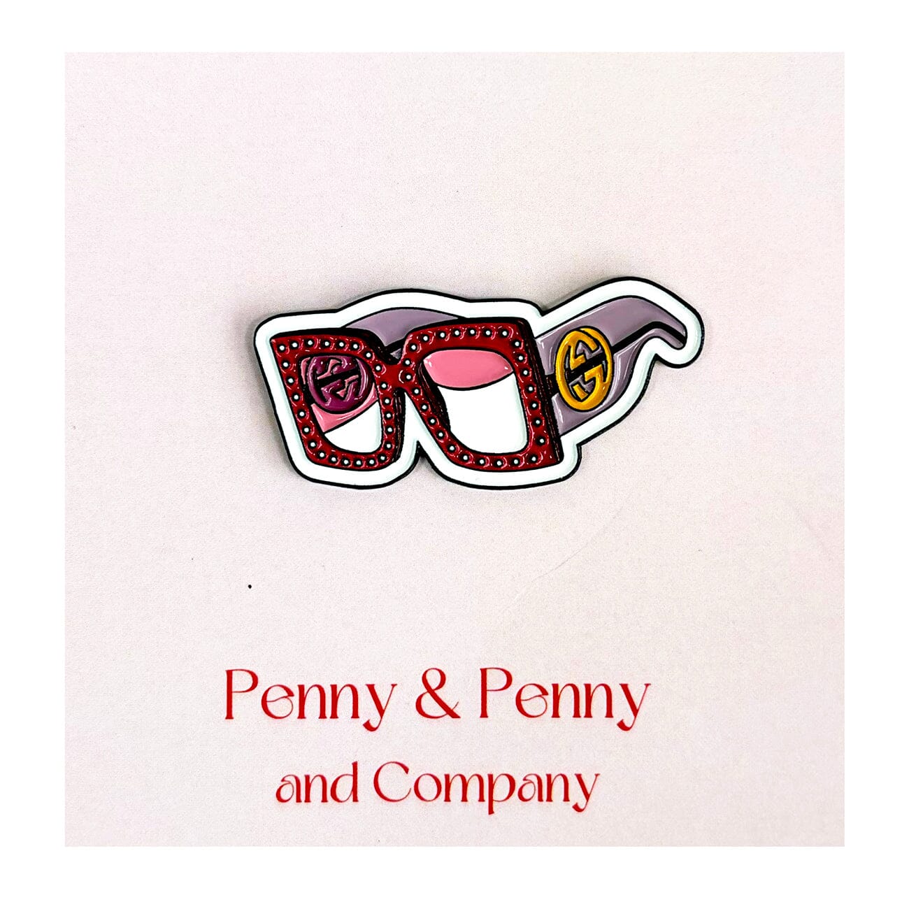 Glam Goggles (Pink) Needle Minder Accessories Penny & Penny and Company - 1