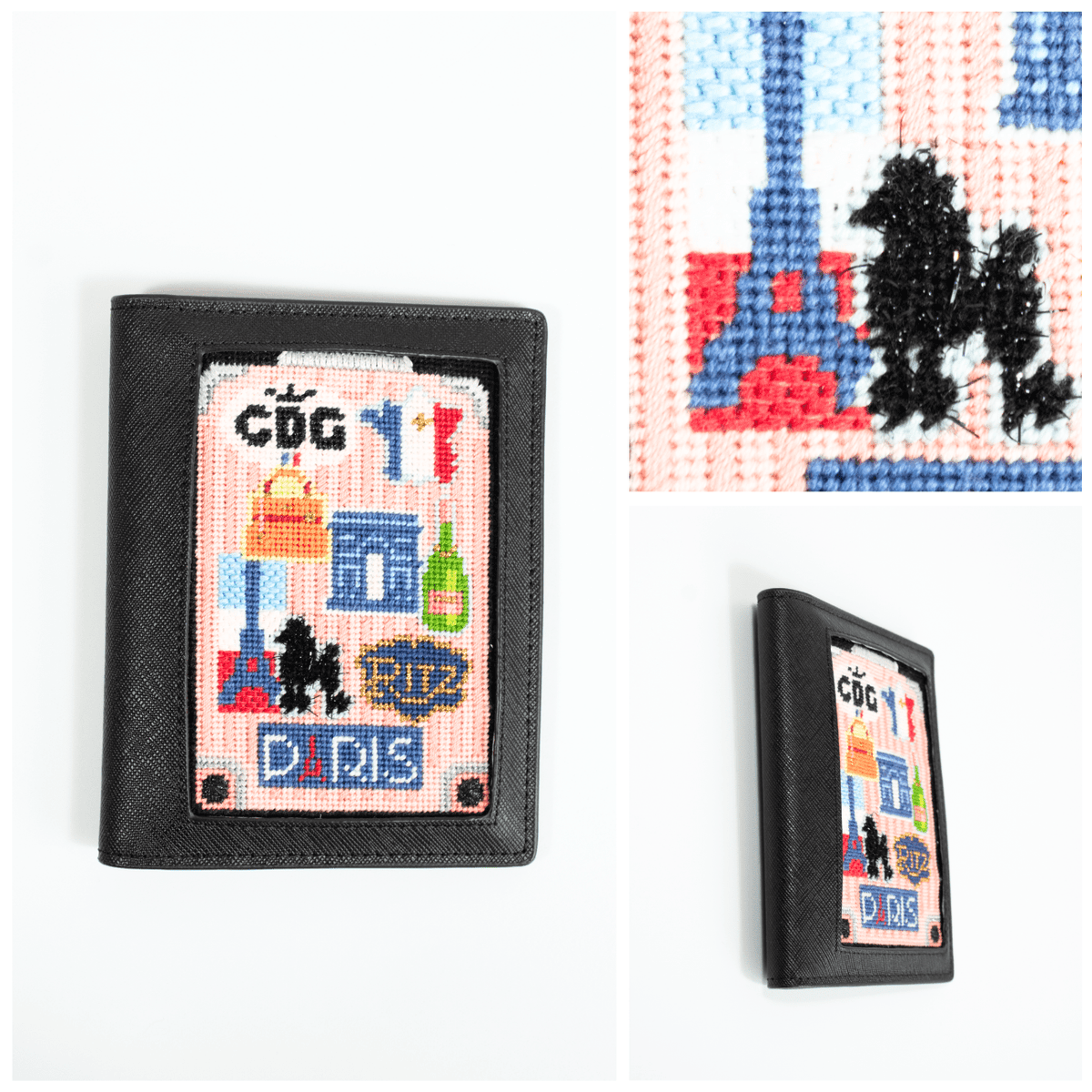 Globe Trotter: Paris with Stitch Guide Printed Canvas Needlepoint To Go - 3