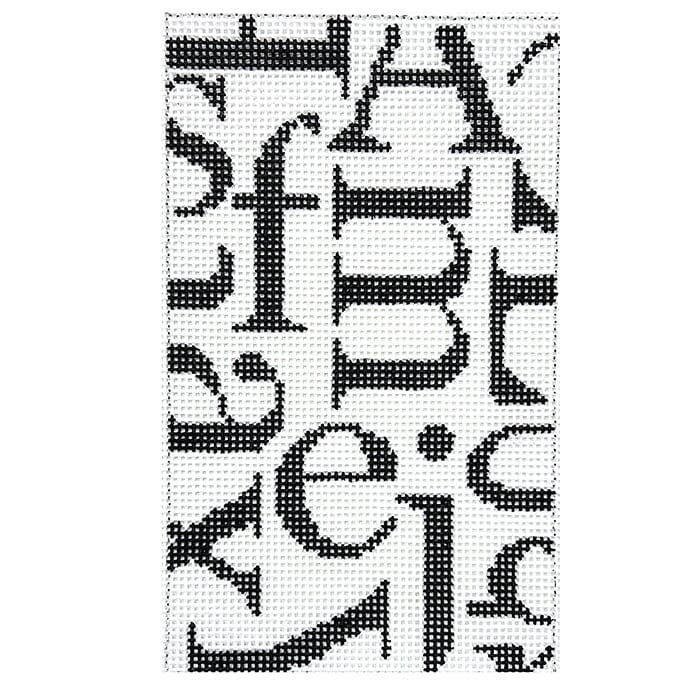 Glyph Eyeglass Case Painted Canvas Elizabeth Crane Swartz Designs - 1