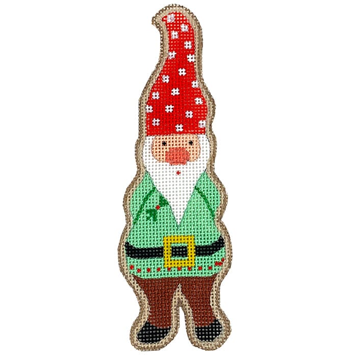 Gnome Christmas Cookie Painted Canvas Danji Designs