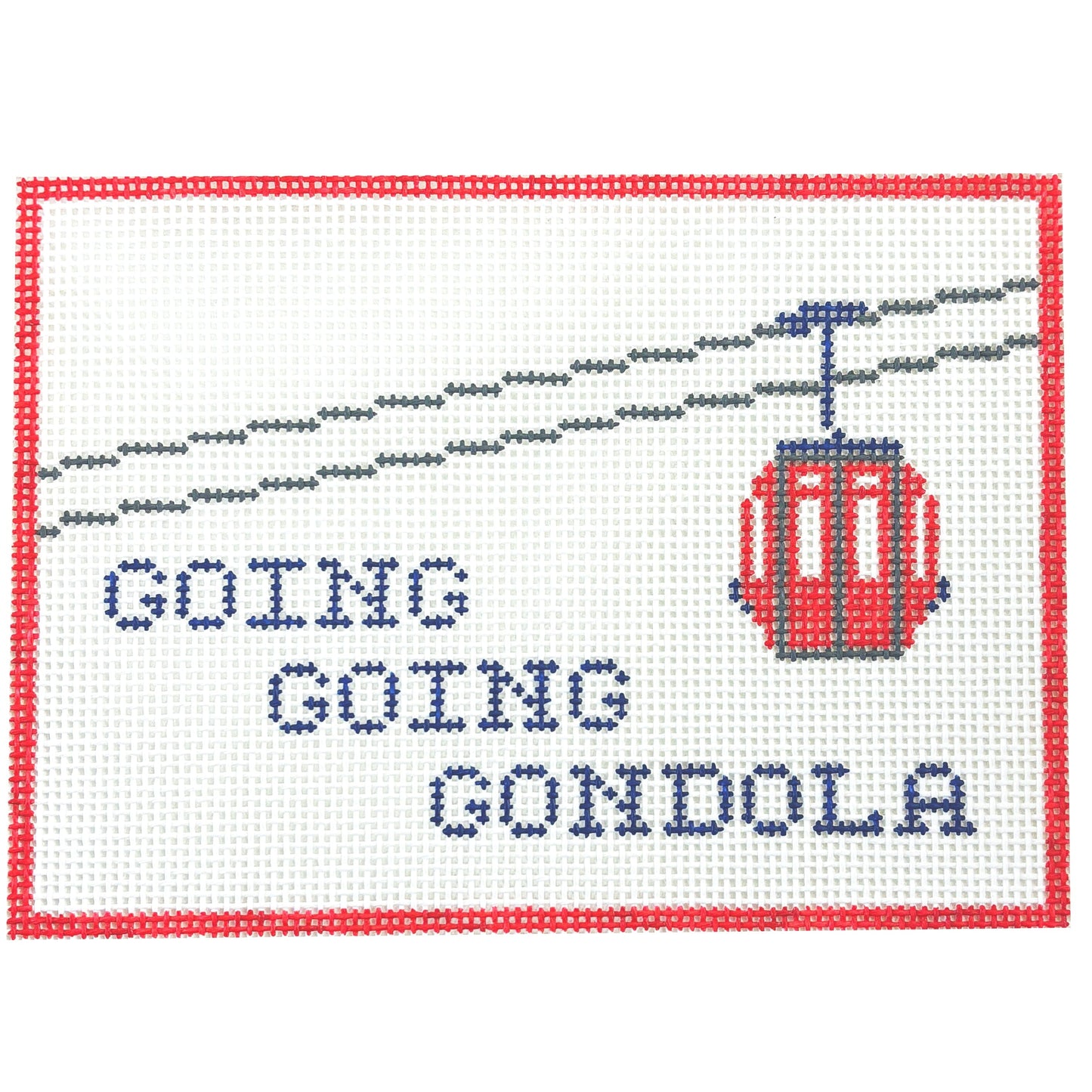 Going, Going Gondola Painted Canvas Alice & Blue