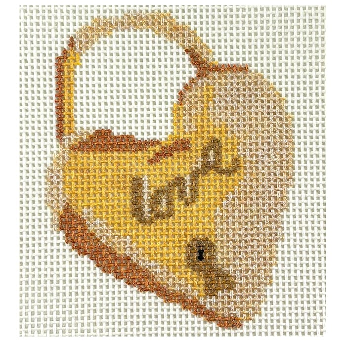 Gold Lock Charm Accessories Morgan Julia Designs - 1