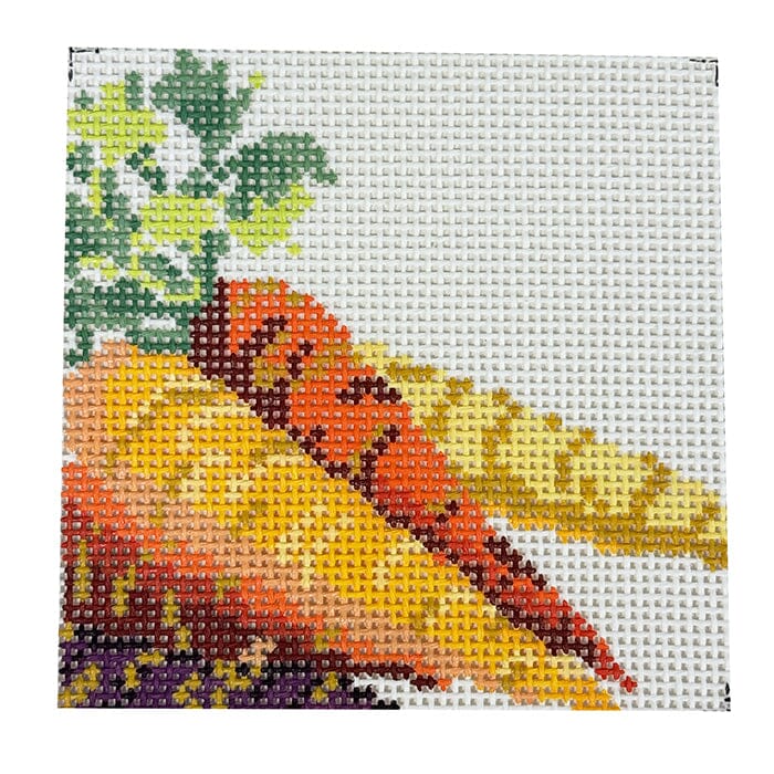 Golden Carrots Gilded Garden Painted Canvas Rachel Barri Designs - 1