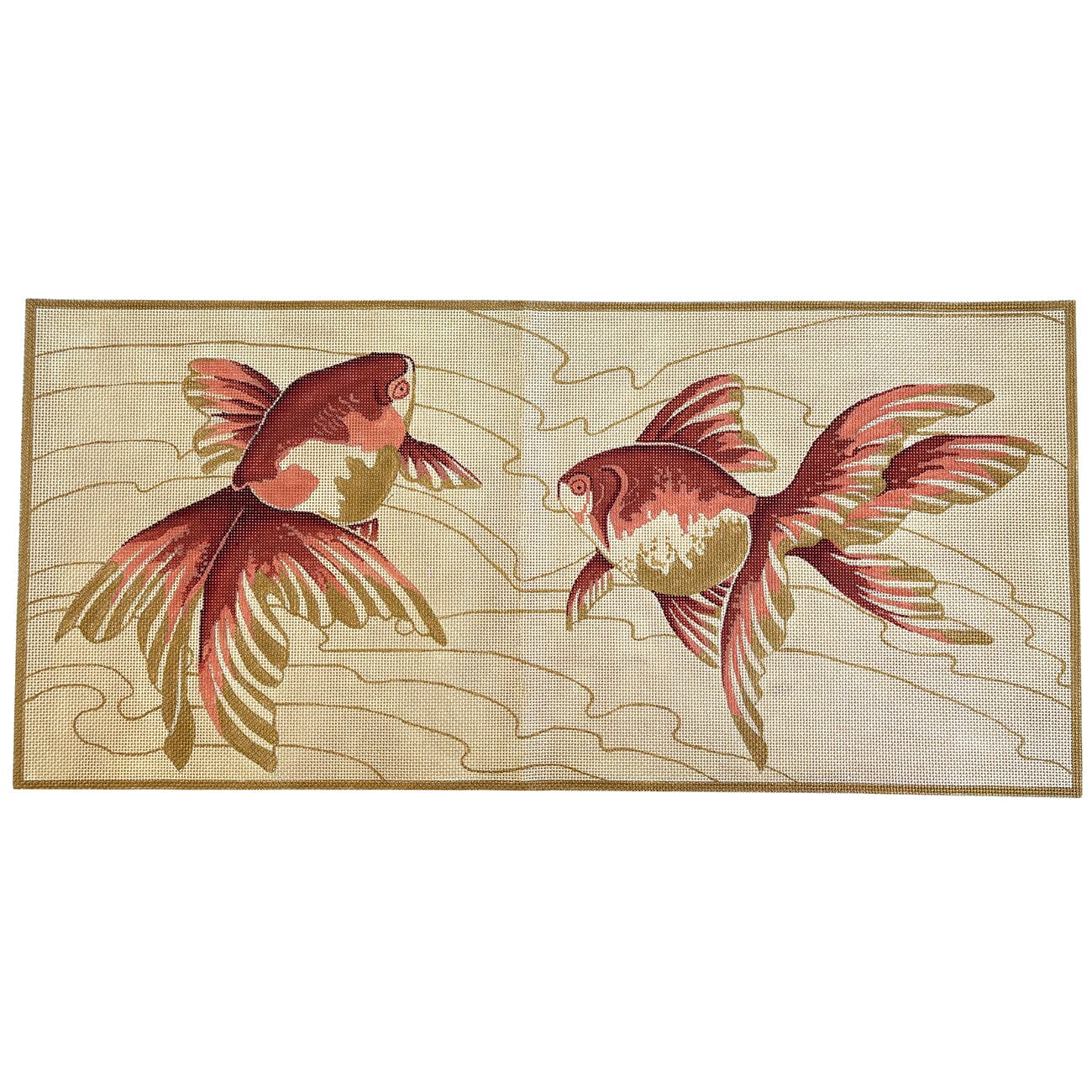 Goldfish Pair Painted Canvas Shorebird Studio - 1