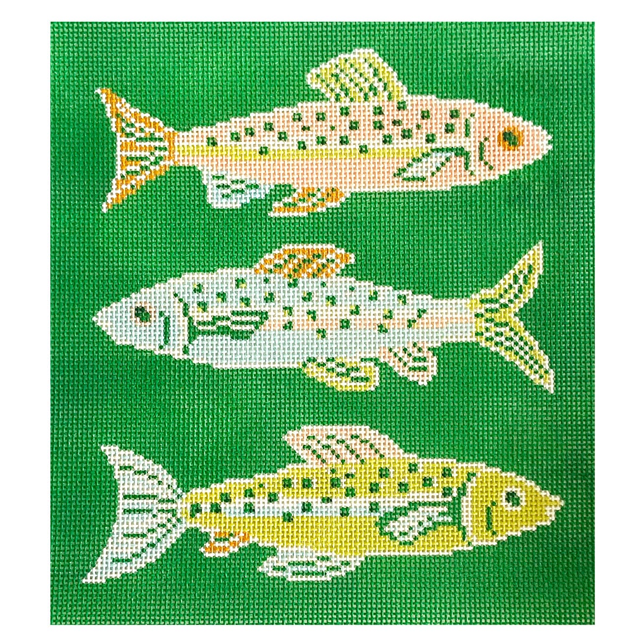 Gone Fishing 10x10 Painted Canvas Le Point Studio