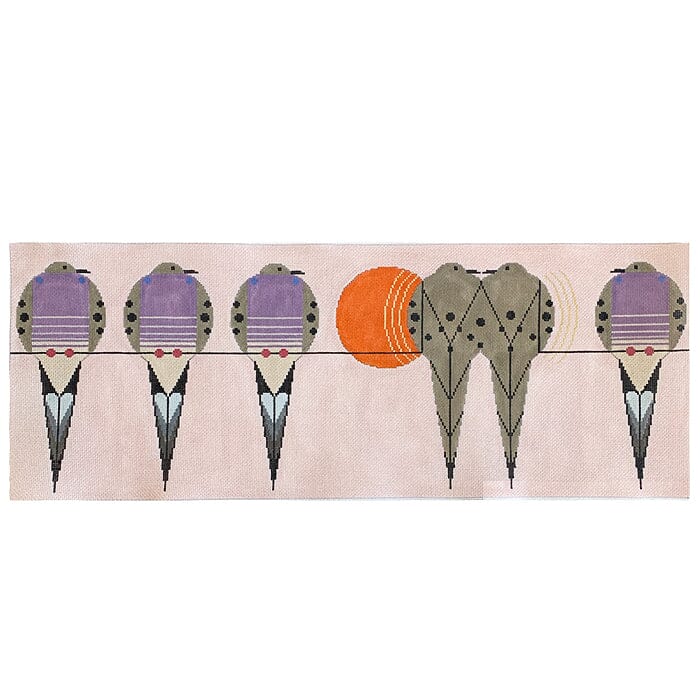 Good L'ovin' Turtle Dovin Painted Canvas Charley Harper