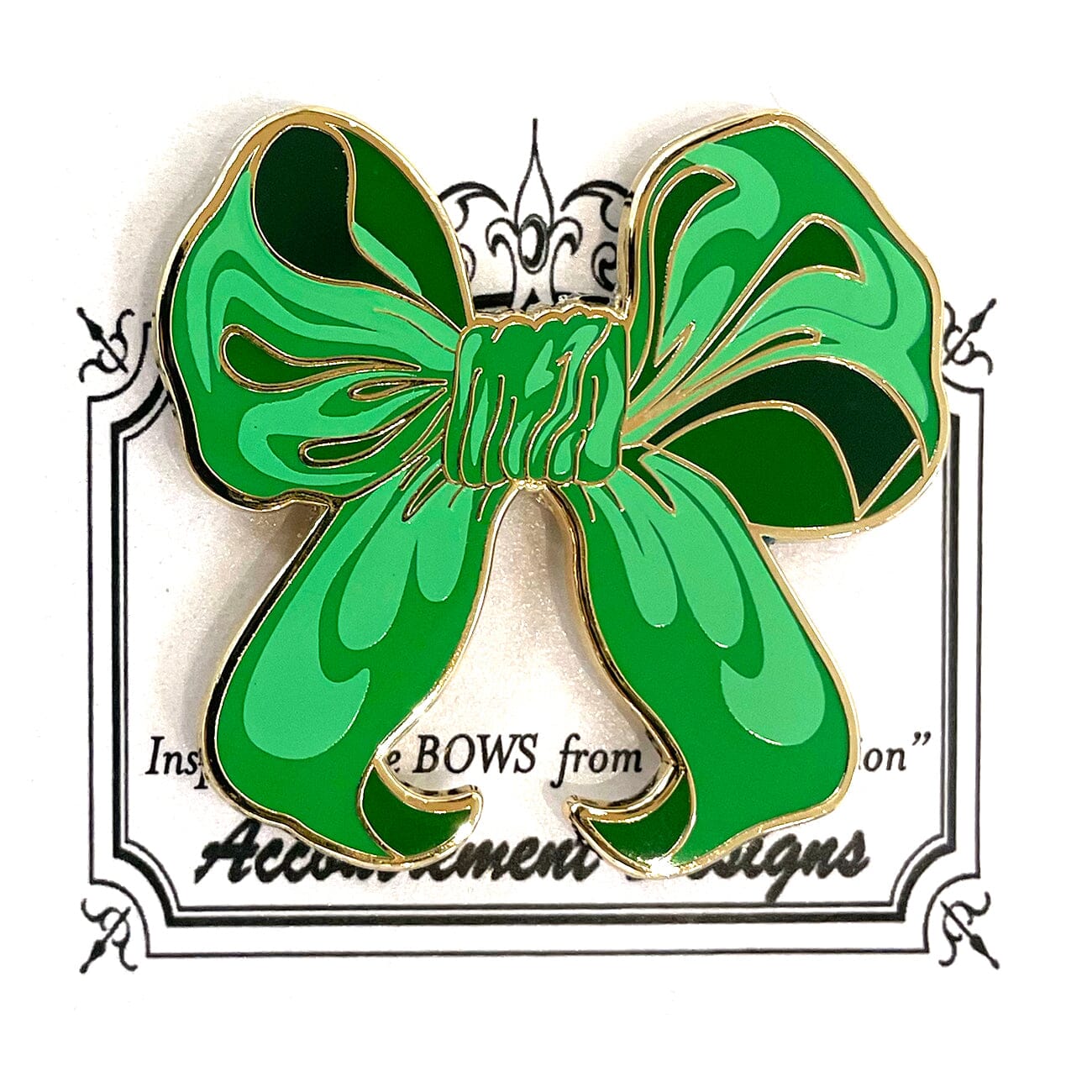 Green Bow Needleminder Accessories Accoutrement Designs - 1