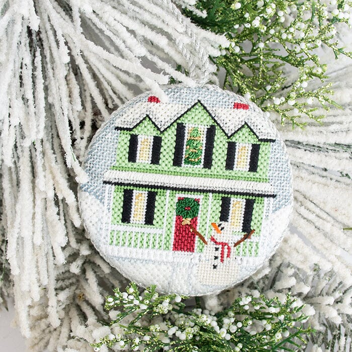 Green Christmas House Kit Kits Rebecca Wood Designs - 2