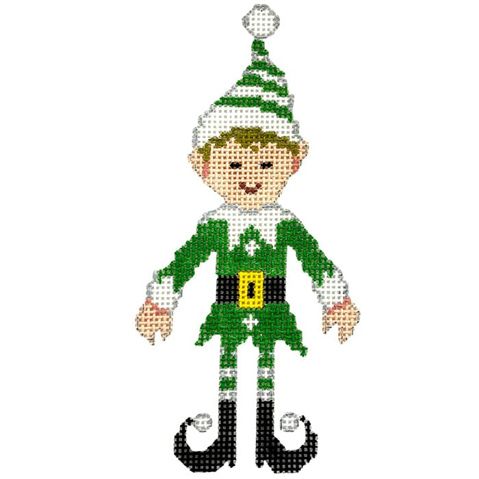 Green Elf Painted Canvas A Stitch in Time