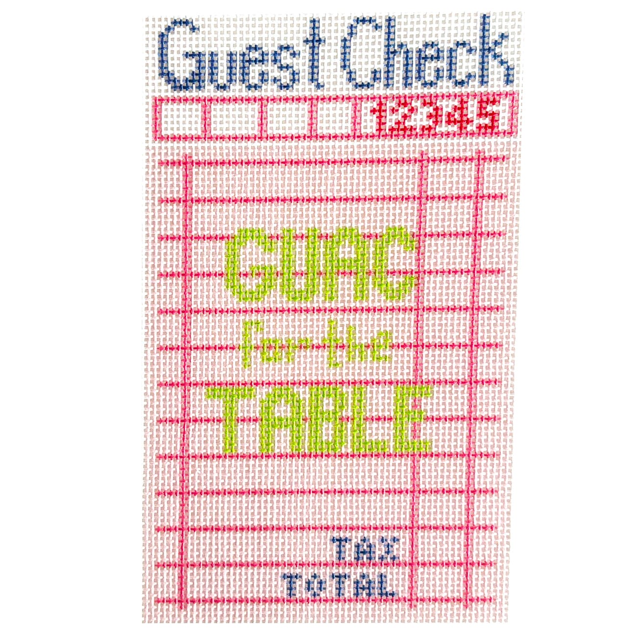 Guest Check Guac for the Table Painted Canvas Mopsey Designs - 1