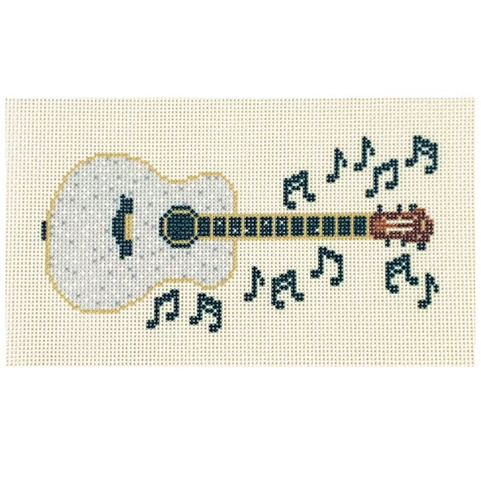 Guitar Insert Printed Canvas Needlepoint To Go