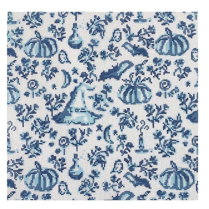 Halloween Toile Painted Canvas KCN Designers