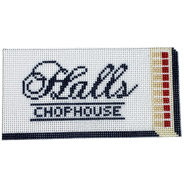 Halls Chophouse Matchbox Ornament Painted Canvas Spruce Street Studio - 1