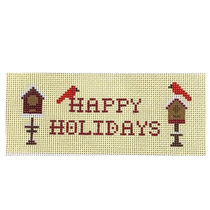 Happy Holidays Painted Canvas Alice & Blue - 1
