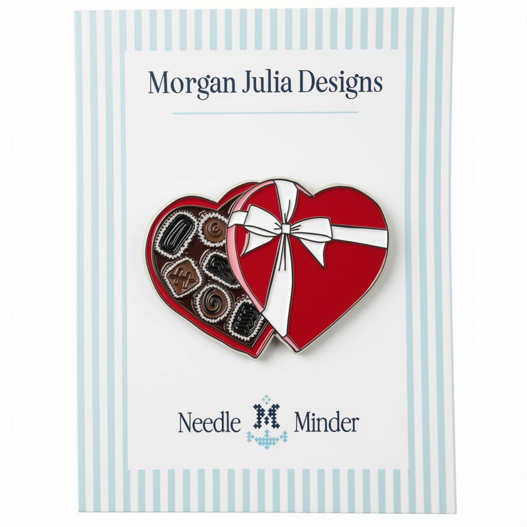 Heart Box of Chocolates Needleminder Accessories Morgan Julia Designs - 1