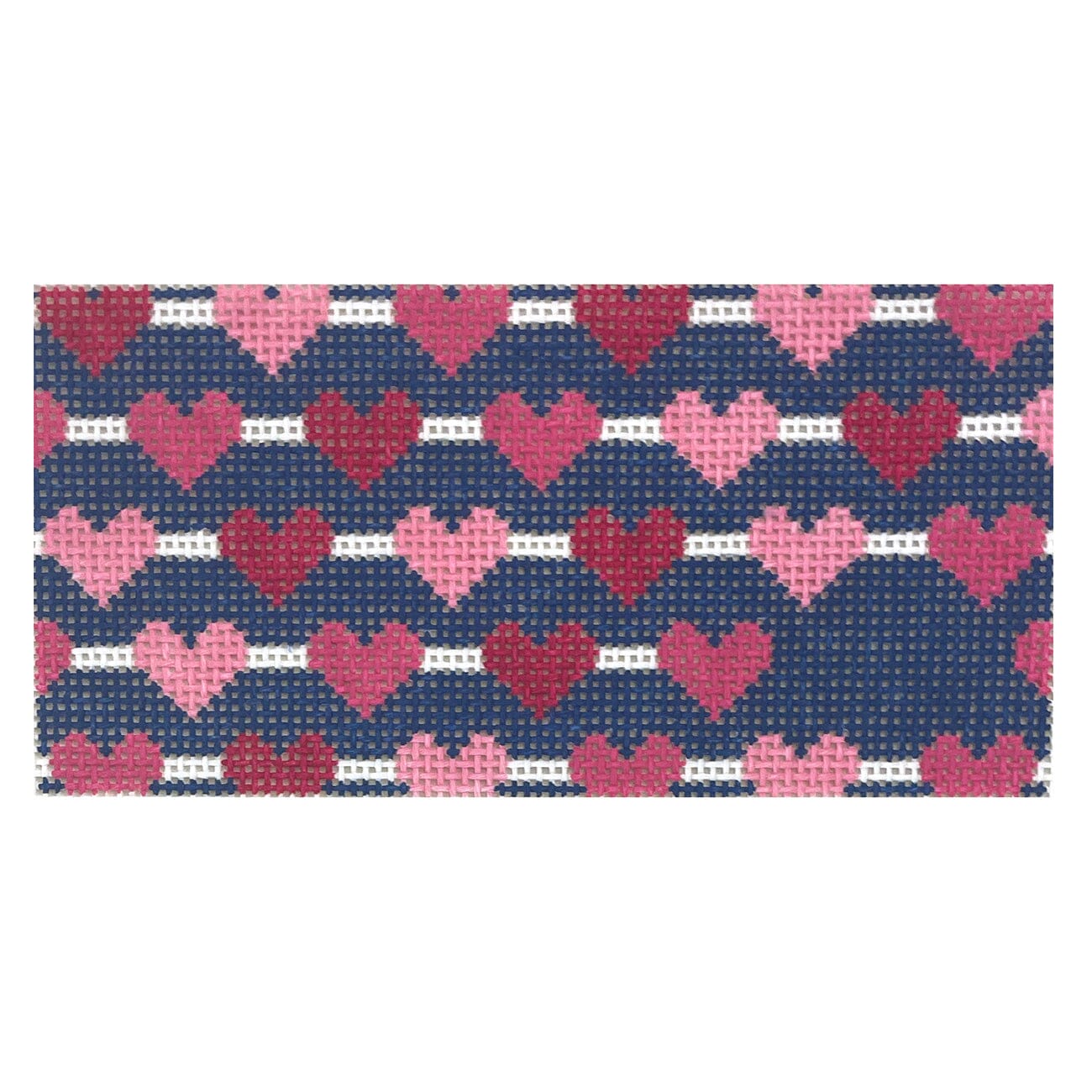 Heart Strings 6x3 Painted Canvas Love MHB Studio - 1