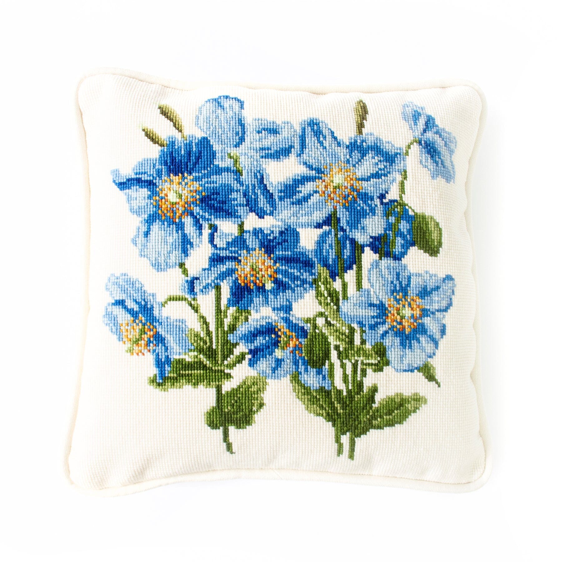 Himalayan Poppy Needlepoint Kit Kits Elizabeth Bradley Design Winter White - 1