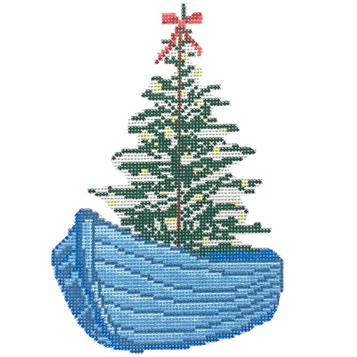 Holiday Dinghy Painted Canvas Alice & Blue - 1