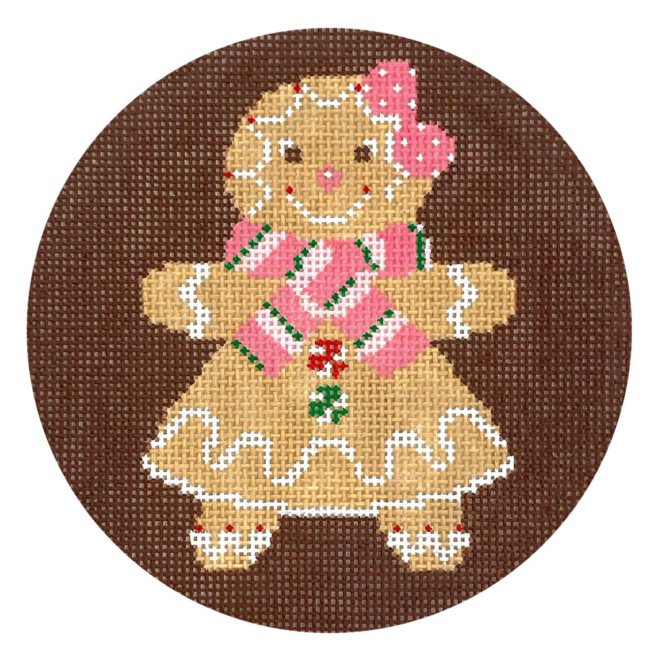Holiday Girl Cookie Painted Canvas Shelly Tribbey - 1