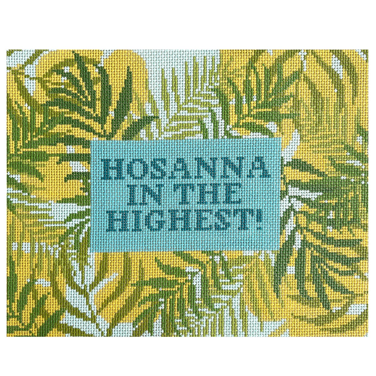 Hosanna in the Highest! Painted Canvas Atlantic Blue Canvas - 1