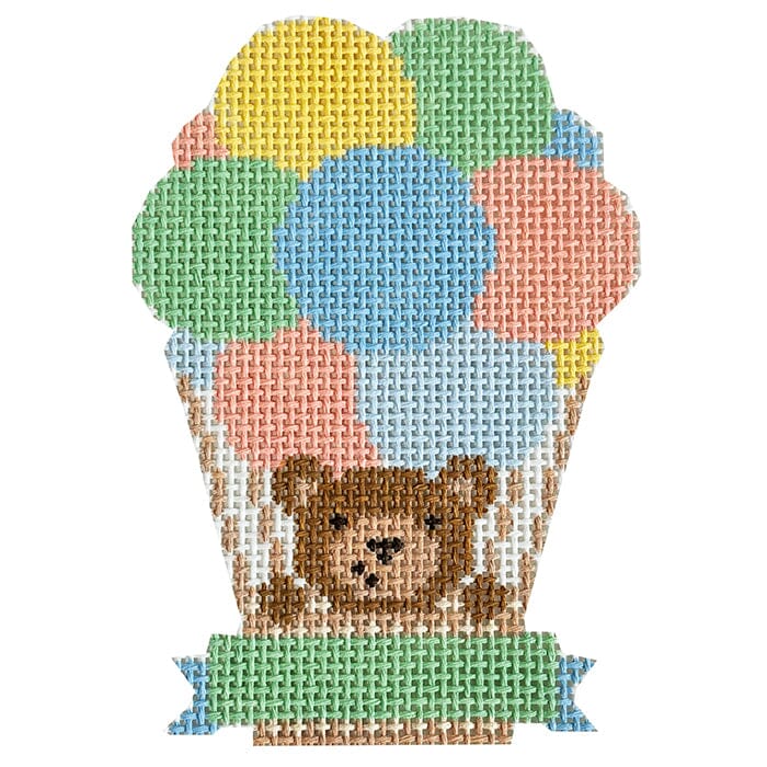 Hot Air Balloon Bear Painted Canvas Coco Frank Studio - 1