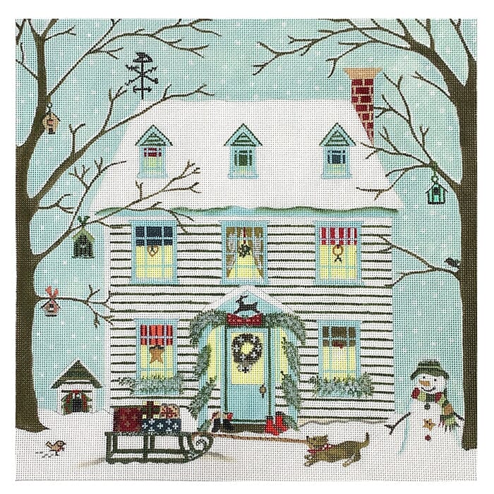 House: Christmas Painted Canvas Painted Pony Designs - 1