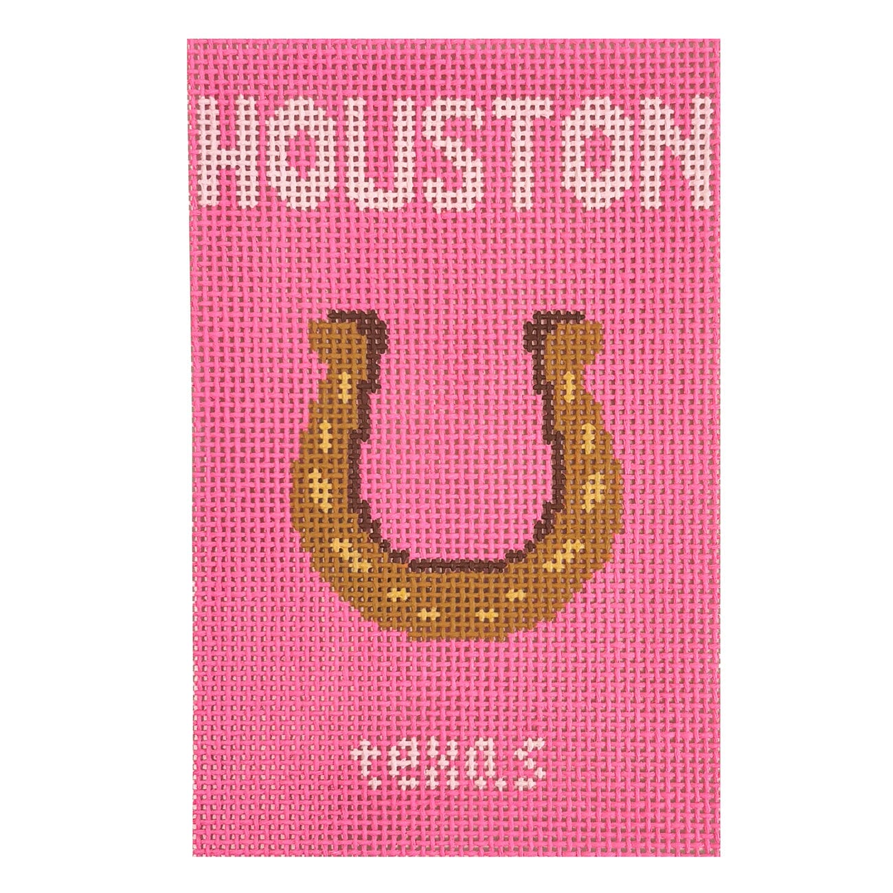 Houston Travel Book Painted Canvas Atlantic Blue Canvas - 1