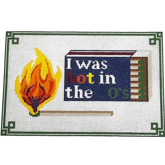 I Was Hot Matchbox Pillow Painted Canvas Ann Kaye Studio - 1