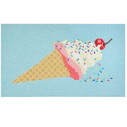 Ice Cream Insert Printed Canvas Needlepoint To Go 