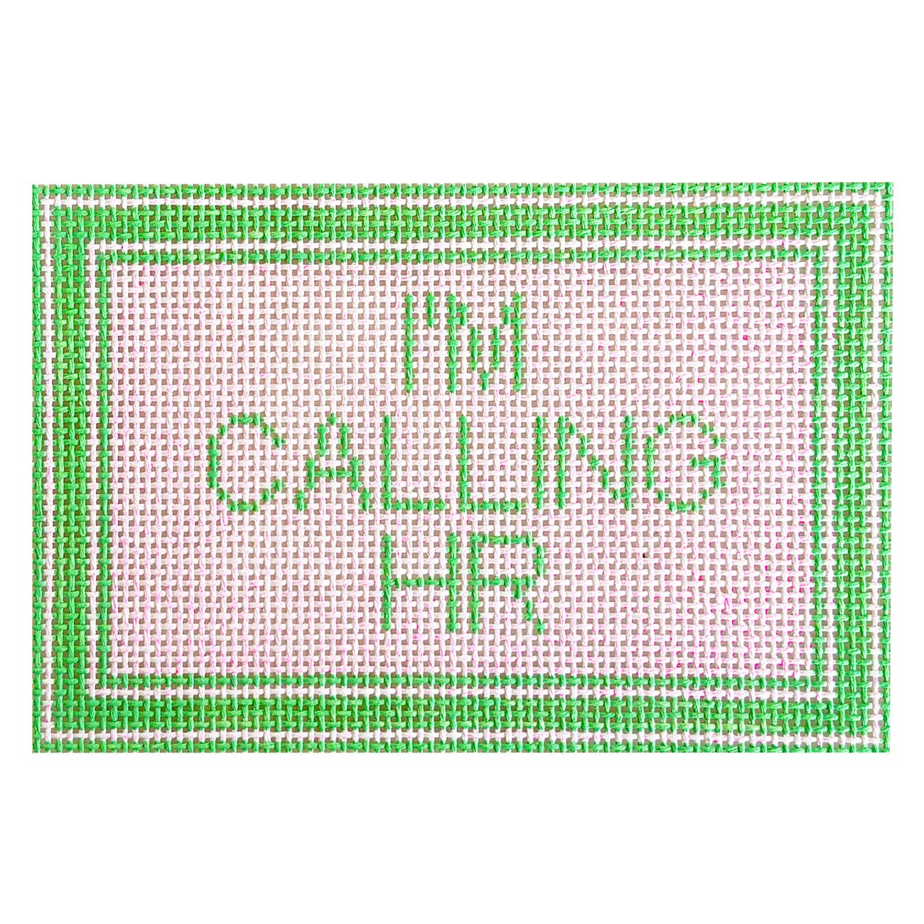 I'm Calling HR Painted Canvas Le Stitch - 1