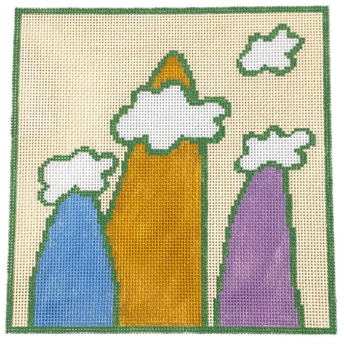 In the Clouds Painted Canvas Alice & Blue
