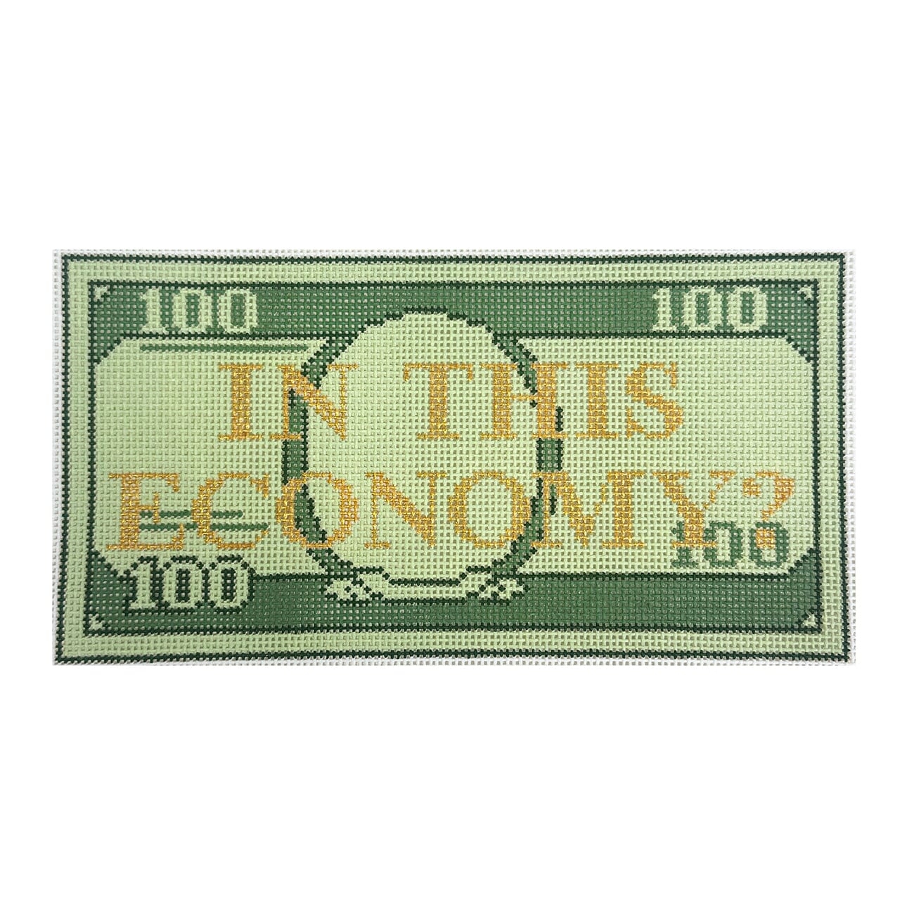 In This Economy? Painted Canvas Maura Nolan Designs - 1