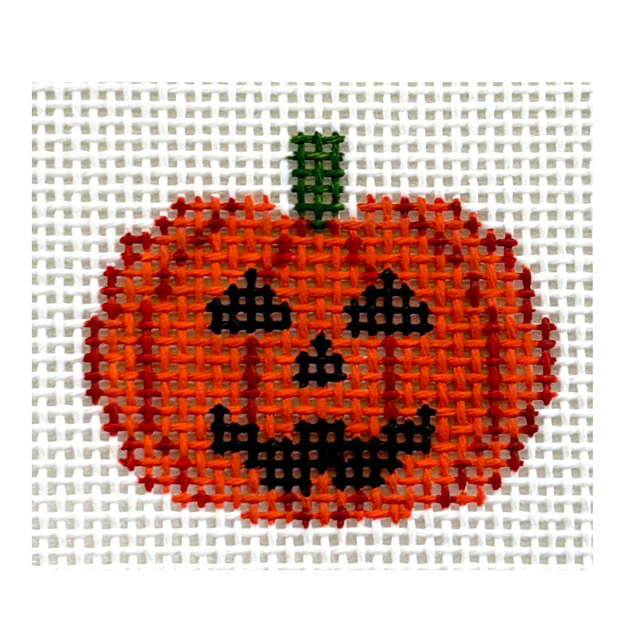 Jack O Lantern Mini Painted Canvas MF Needlepoint - 1